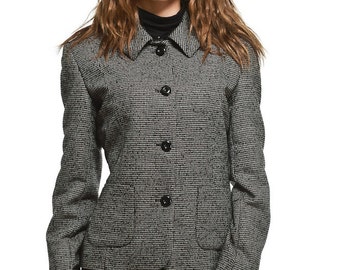 Classic Wool Women's Jacket , Work Monochrome Jacket by VIEMA - V00290