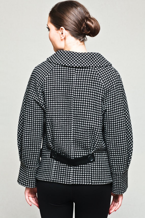Short Wool-rich Coat , Jacket With Raglan Sleeve in Heritage 