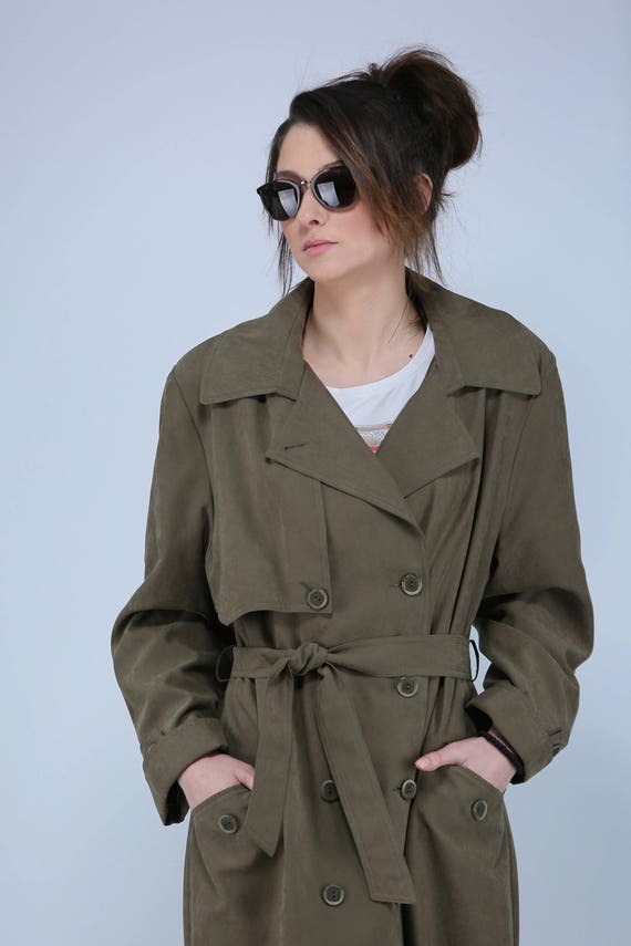 khaki raincoat