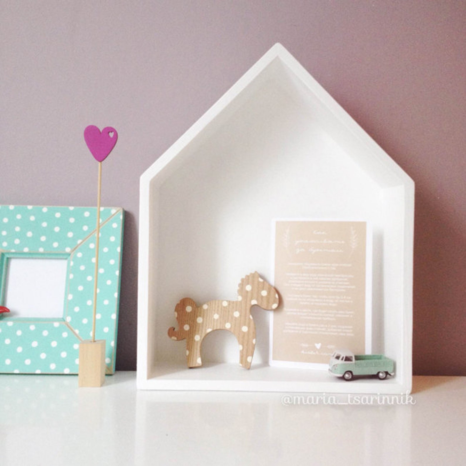 House Shaped Shelf Wooden House Shelf Kids Shelf. House Etsy