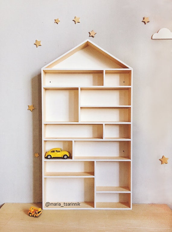 Large Wooden House Shelf With Compartments House Shelves Wooden Vrogue