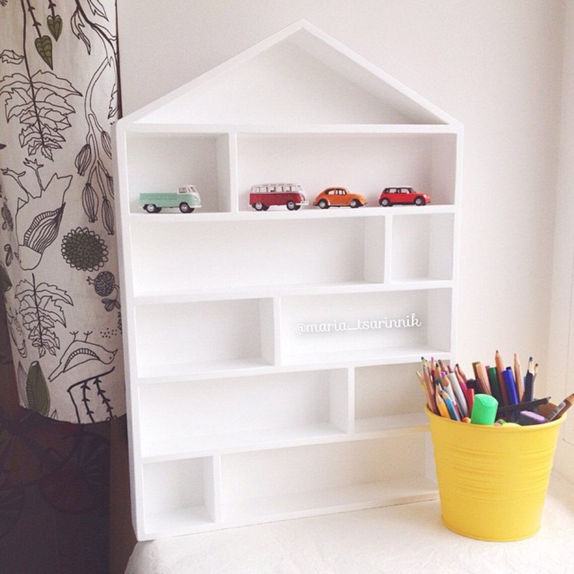 House Shaped Shelf Wooden House Shelf Kids Shelf. House Etsy