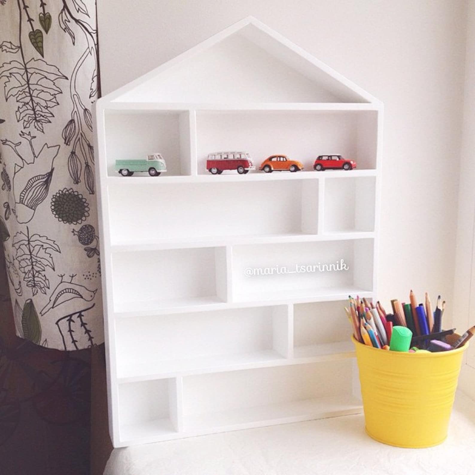 House Shaped Shelf Wooden House Shelf Kids Shelf. House Etsy