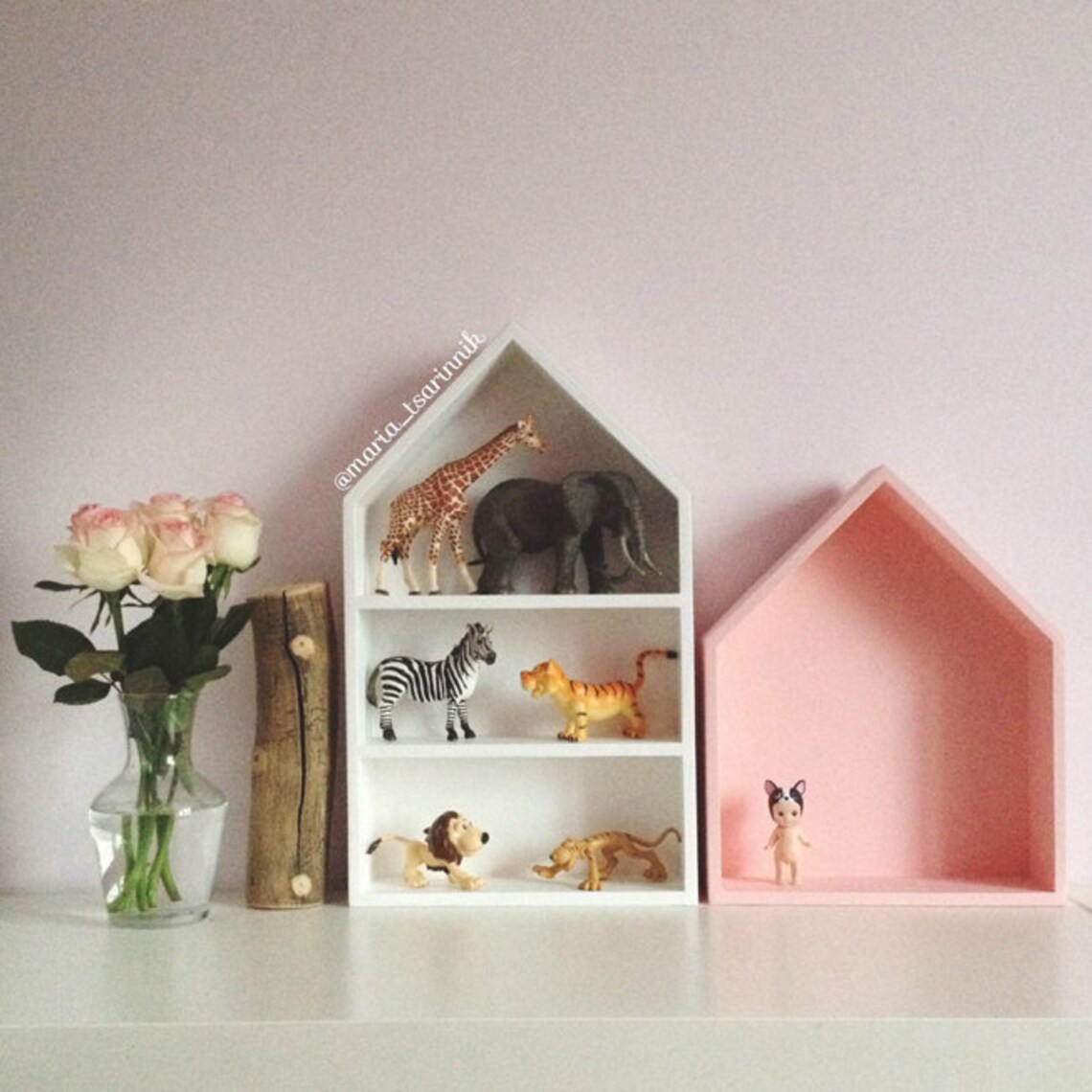 House Shaped Shelf Wooden House Shelf Kids Shelf. House Etsy