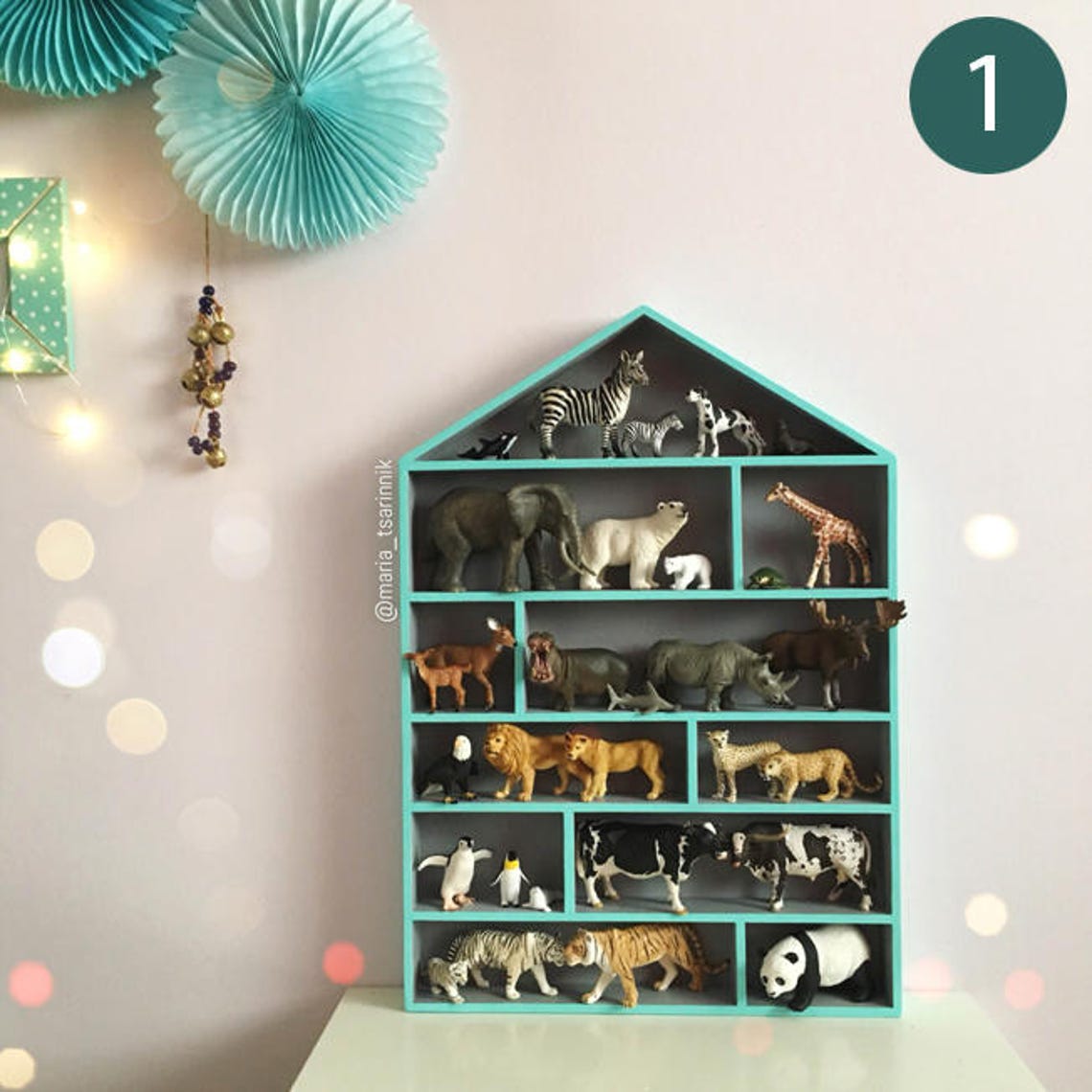 House Shaped Shelf Dollhouse Wooden House Shelf Kids Shelf. Etsy