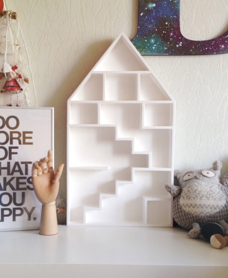 House Shaped Shelf Wooden House Shelf Kids Shelf. House Etsy