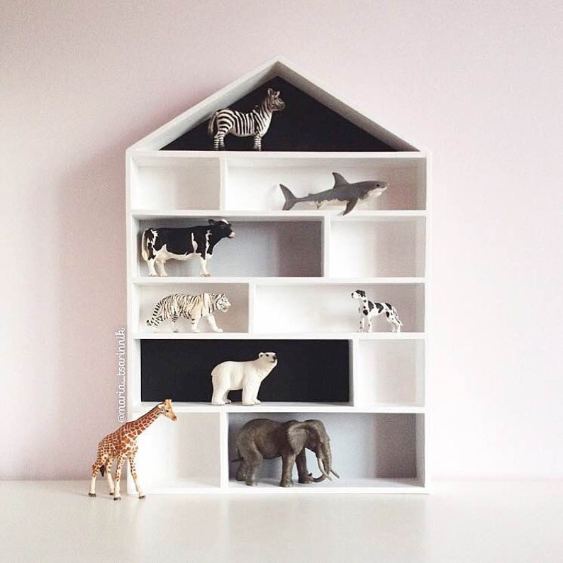 House Shaped Shelf Wooden House Shelf Kids Shelf. House Etsy