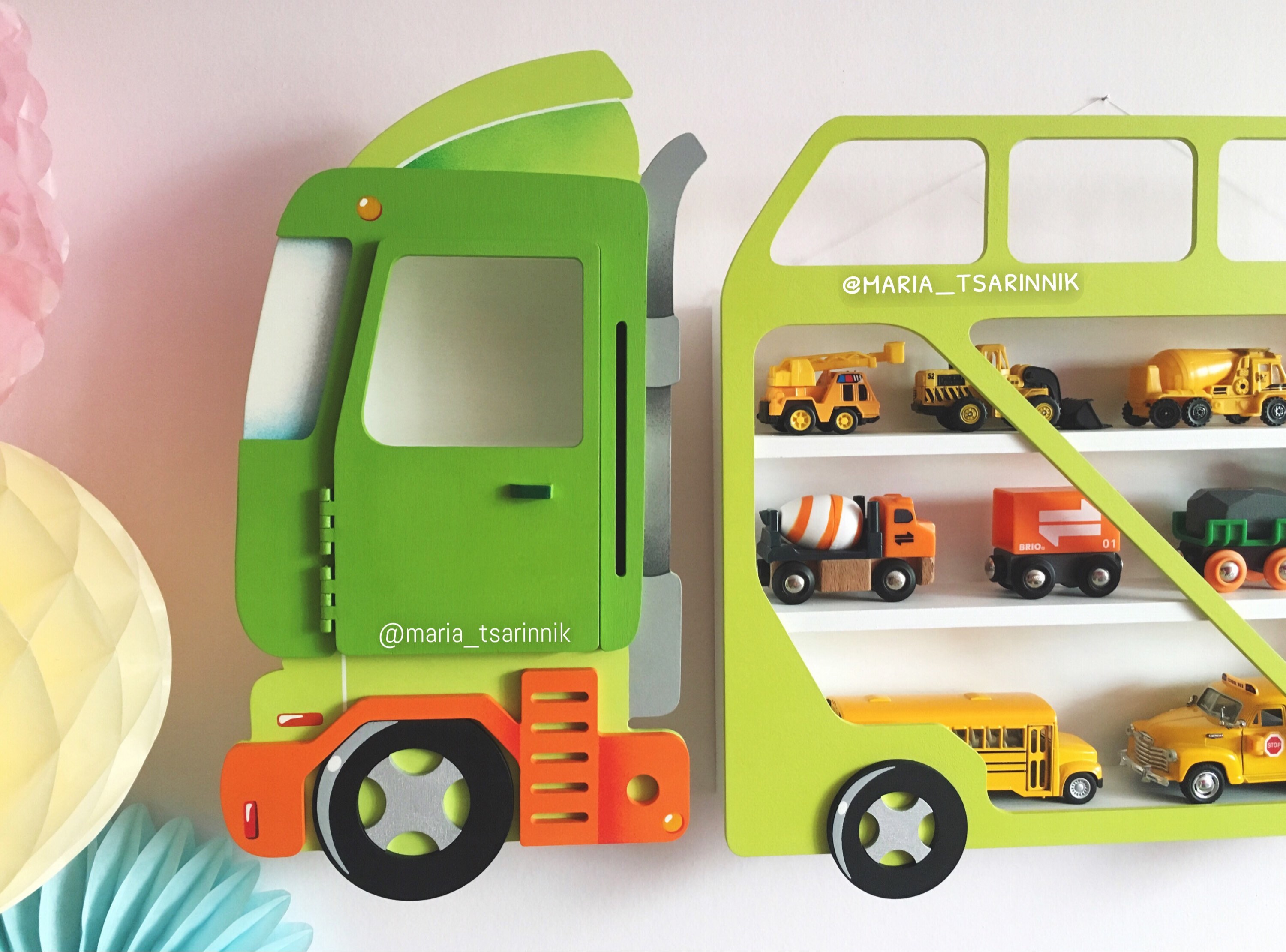toy car wall shelf