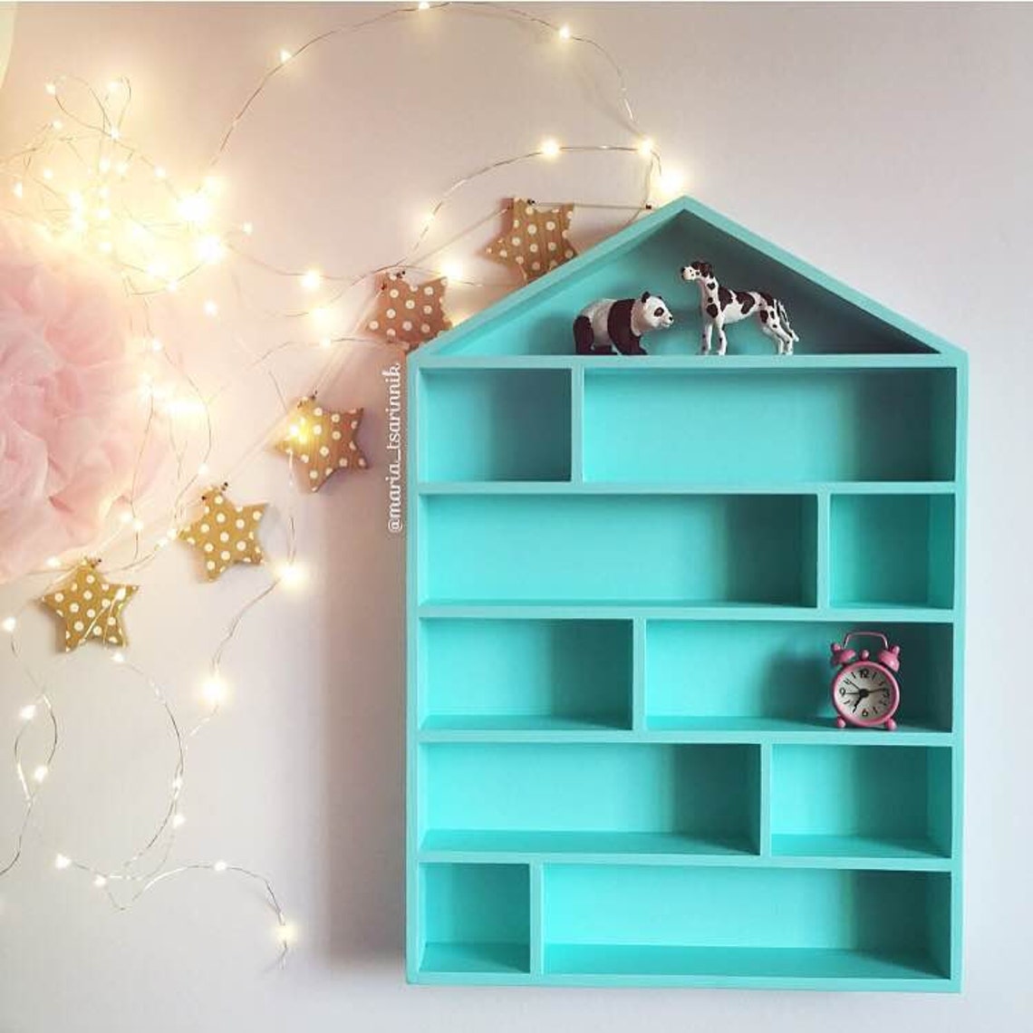 House Shaped Shelf Wooden House Shelf Kids Shelf. House Etsy