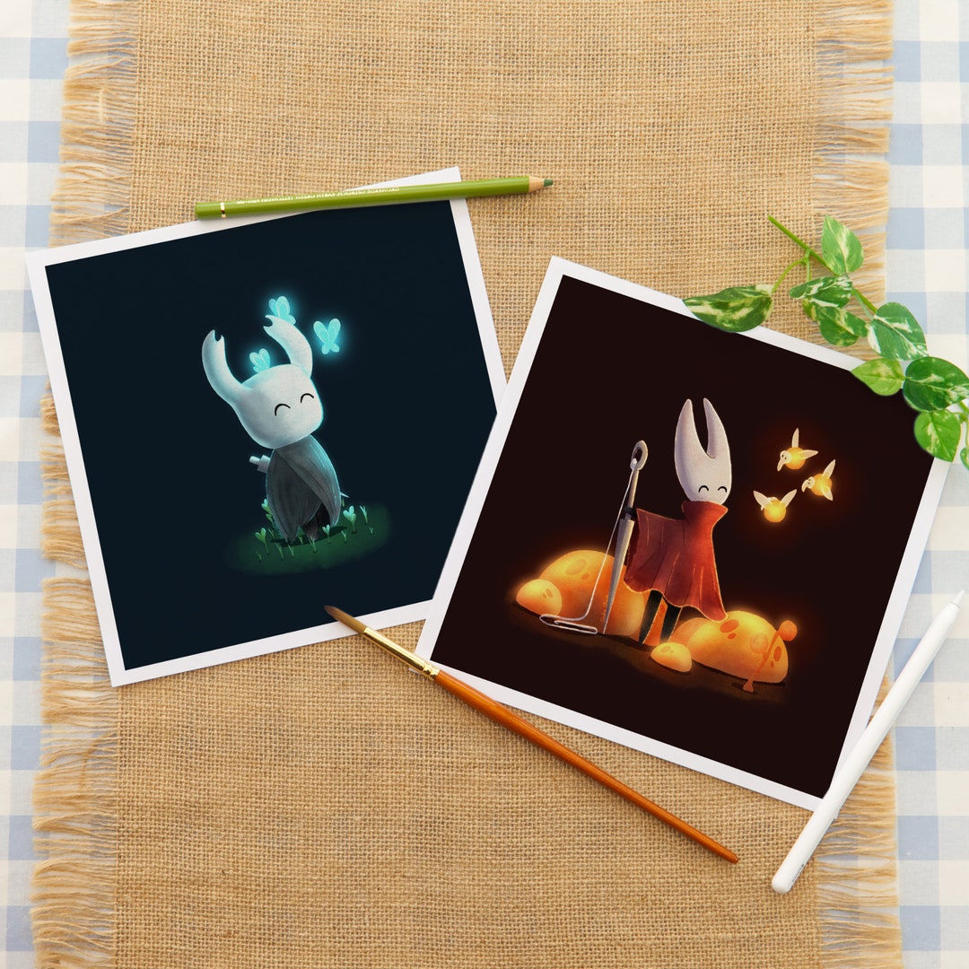 Hollow Knight Art Illustration Prints Silksong Game Gaming Print Hollow ...