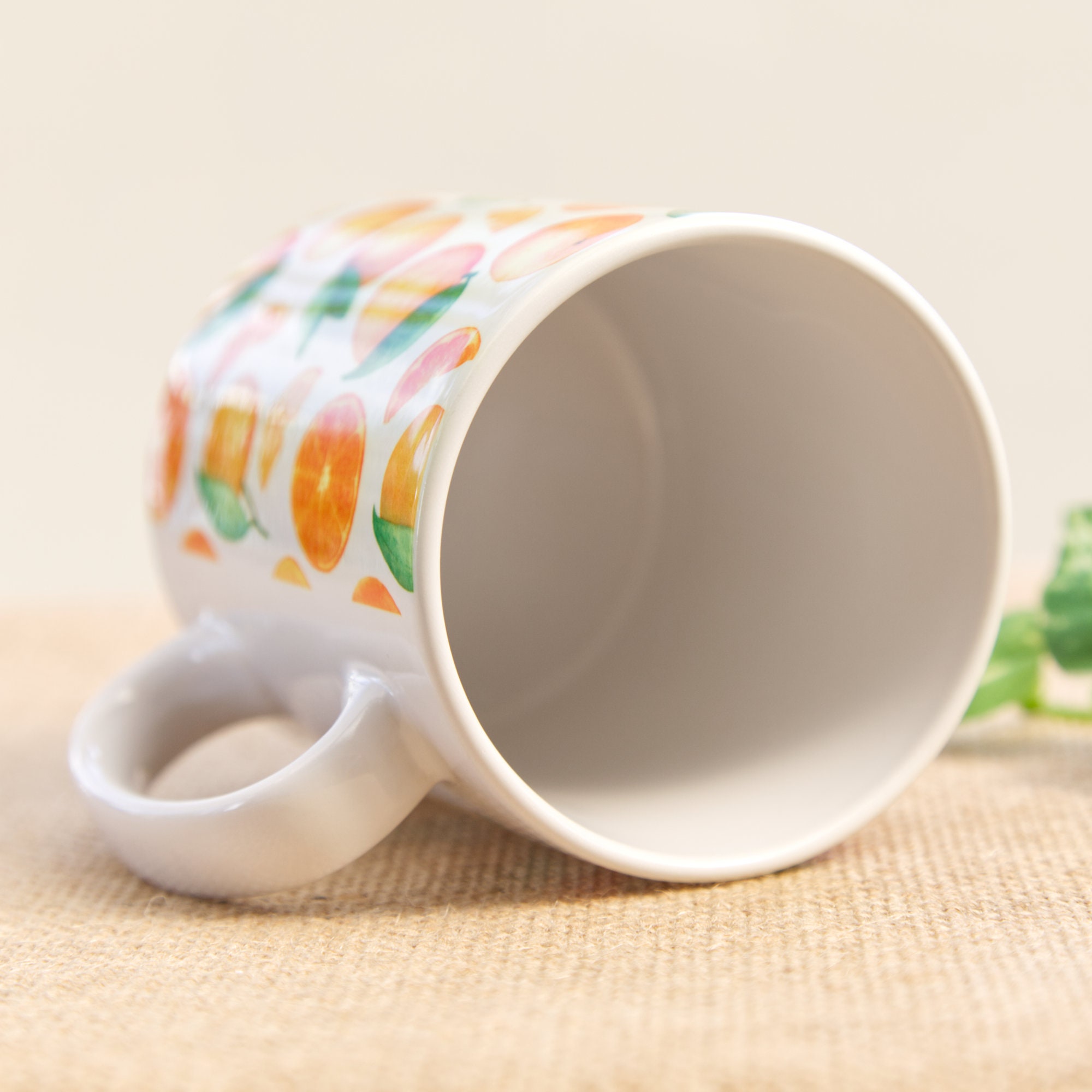 Orange Citrus Fruit Drinks Mug Orange Mug Citrus Mug Fruit Mug Etsy