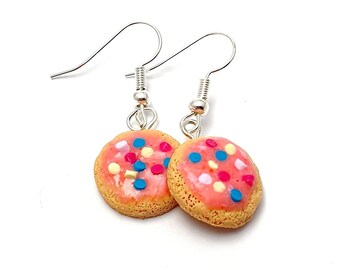 Easter earring - cookies - lofthouse - Italian - chocolate - gourmet biscuit - polymer clay - miniature - handmade