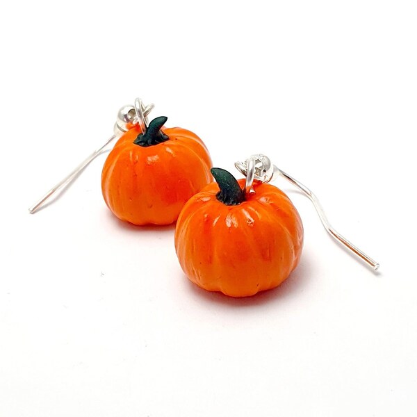 Boucle d'oreille Automne - Halloween - citrouille - sorcière - gourmand - pâte polymere - fait main