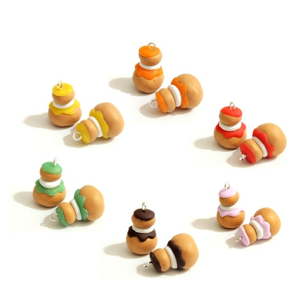 6 color choices - Religious gourmet charms - polymer