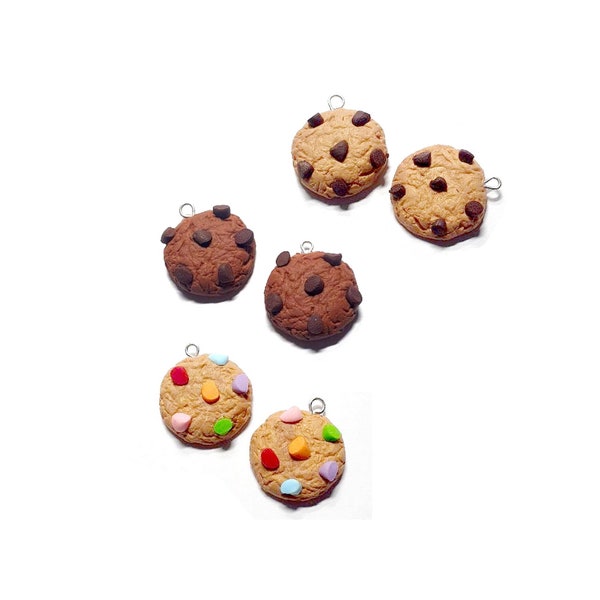 3 choices of charms - Cookie charms - fimo polymer