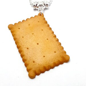 Collier Biscuit petit beurre nature biscuit gourmand pâte polymère image 3