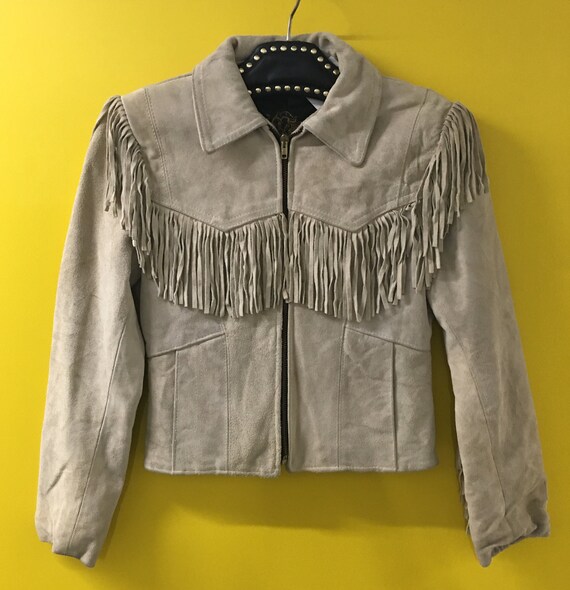 SUEDE FRINGED JACKET | beige | fringed | suede | d