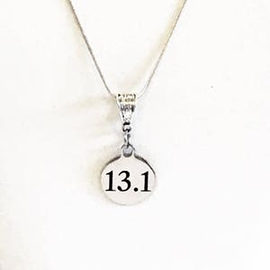 Half Marathon 13.1 Necklace, 13.1 Miles, Marathon Jewelry, 13.1 Pendant Necklace, Running Gift For Her, Love To Run, Runner Jewelry Gift