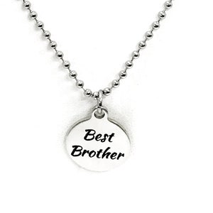 Brother Gift, Best Brother Necklace, Gift For Brother, Brother Jewelry, Gift From Sister, Best Brother Gifts, Gift From Little Brother