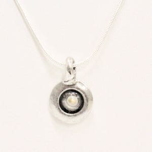Mustard Seed Necklace, Mustard Seed Pendant on Silver Chain, Faith of a Mustard Seed, Matthew 17:20 Scripture Jewelry Gift For Her