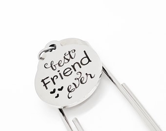 Friend Gift, Best Friend Ever Bookmark, Gift For Friend, Friend Award, Friend Christmas, Gift For Her, Reader Gift, Paperclip Bookmark