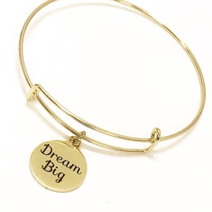 Dream Big Bracelet, Encouraging Gift, Dream Big Jewelry, Dream Big Gift, Motivational Bracelet, Encouragement Bracelet, New Job Gift For Her
