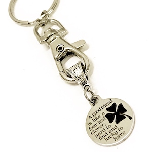Good Friend Keychain, Good Friends Are Hard To Find Keychain, Good Friend Gift, Good Friends Are Lucky To Have, Gift For Friend, Friend Gift