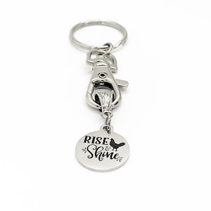 Keychain Gift, Rise And Shine Keychain, Chicken Lady Gift, Chicken Lady Keychain, Chicken Owner Gift, New Day Gift, Chicken Owner Gift