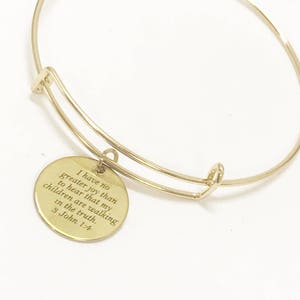 Mom Bracelet, I Have No Greater Joy Scripture Bracelet, Gift For Mom, Mom Gift, Bracelet For Mom, Bible Verse Gift, 3 John 1 4 Scripture