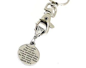 Keychain Gift, Fear Not Keychain, Redeemed Keychain, Bible Verse Gift, Scripture Keychain, Isaiah 43 1 Charm, He Has Called Us By Name