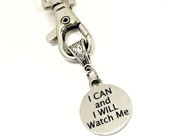 Keychain Gift, I Can And I Will Watch Me Keychain, Motivational Keychain, Daughter Gift, Encouraging Gift, New Business Gifts, Entrepreneur