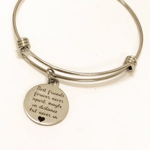 Best Friends Armband, Stacking Armband, Best Friends Schmuck, Armband Geschenk, Freund Umzugsgeschenk, BFF Geschenk, Never Apart, BFF Armband