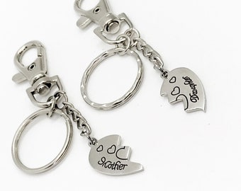 Mother and Daughter Key Chain Set, Mother Daughter Gift, Gift For Her, Daughter Gift, Mother Gift, Mothers Day Gifts, Keyring Gift Set