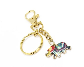 Elephant Keychain, Elephant Charm Keychain, Gift for Her, Good Luck Gift, Remember Me Gift, Keychain Gift