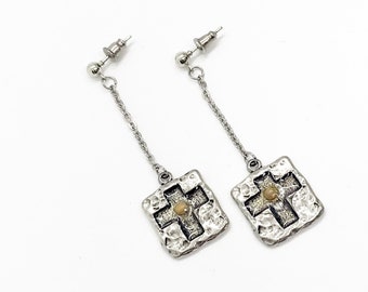 Mustard Seed Drop Dangle Earrings, Cross Mustard Seed Jewelry, Matthew 17 20, Mustard Seed Faith Jewelry, Scripture Gifts
