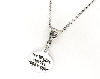 Regalo per la mamma, collana "Ti amiamo mamma", gioielli per la mamma, regalo per neomamme, regalo per neomamme, regalo per la mamma, compleanno della mamma, regalo per la moglie, regalo dai bambini