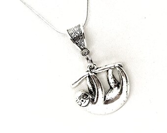 COLLANA CON CIONDOLO IN ARGENTO RODIATO ORO BIANCO CON PERLA E ZIRCONI