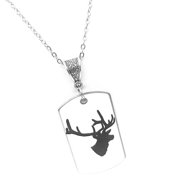 Hunter Gifts, Deer Horns Necklace, Elk Horns Necklace, First Deer Gift, Daughter Gift, Wife Gift, Hunting Girlfriend Gift, Women Hunters