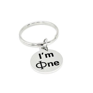 Ich bin Phine, ich bin fein Charm Schlüsselanhänger, Mathe lustig, Mathematiker, Mathe Schüler, ich liebe Mathe, griechischer Buchstabe Phi, Mathelehrer Geschenk