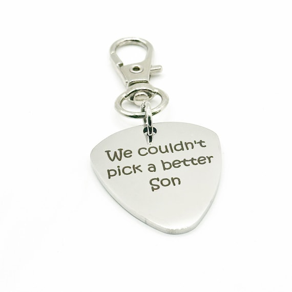 We Couldn't Pick A Better Son Guitar Pick Charm Clip On Gift For Son Music Lover Graduation Birthday Gift