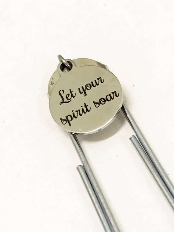 Encouraging Bookmark, Let Your Spirit Soar Bookmark, Encouraging Planner Paper Clip Bookmark, Encouraging Gifts, Planner Bookmark