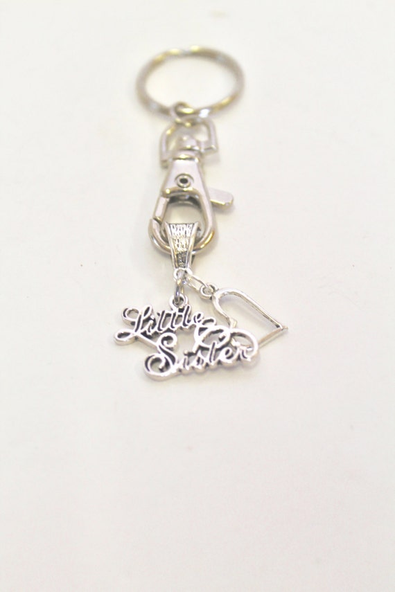 Little Sister Keychain, Sister Gift, Sorority Gift, Sorority Sister Gift, Sister Love, Gift For Her, Sisterly Love, Sister Birthday Gift