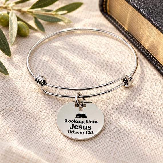 Looking Unto Jesus Charm Bracelet