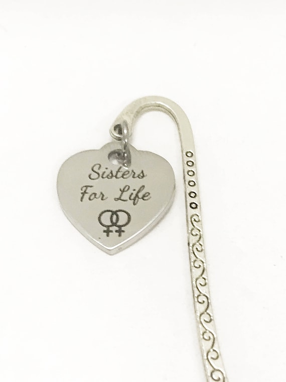 Sisters Bookmark, Sisters For Life Bookmark, Sisters Gift, Sorority Sisters Gift, Planner Bookmark, Planner Accessories, Sisters Valentine