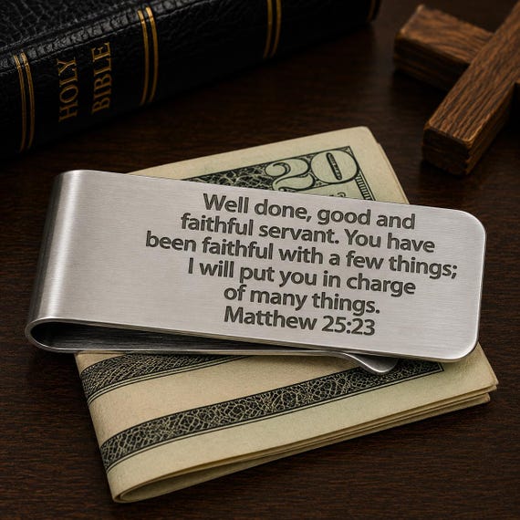 Matthew 25 23 Faithful Servant Money Clip