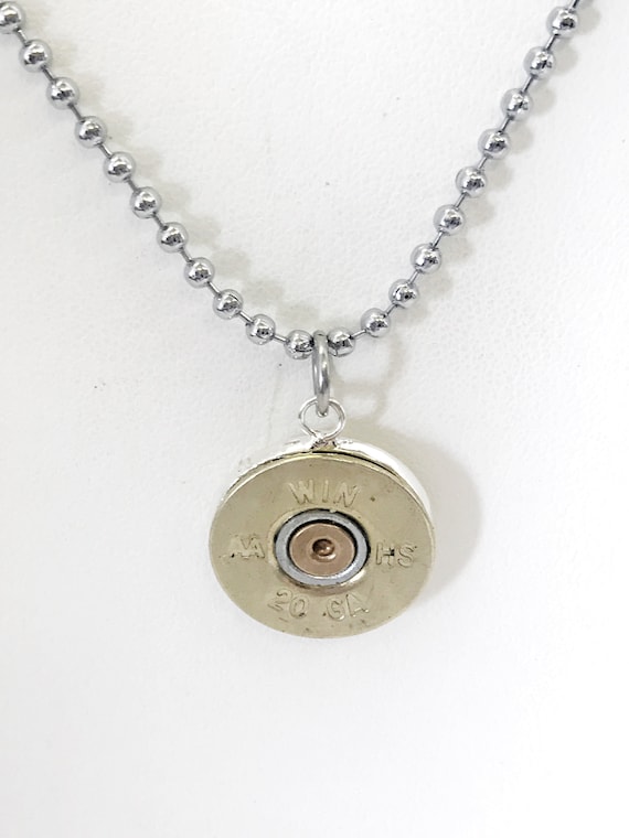 Men’s Shotgun Shell Necklace, Shotgun Shell Jewelry, Men’s Gift, Shotgun Shell Gift, Father’s Day Gift, Men’s Shooting Sports Gift For Dad