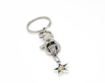 Mustard Seed Keychain, Mustard Seed Star Charm, Mustard Seed Gift, Mustard Seed Faith, Faith Keychain, Faith Gift, Christian Gift