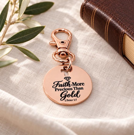 Faith More Precious Rose Goldtone Clip On Charm