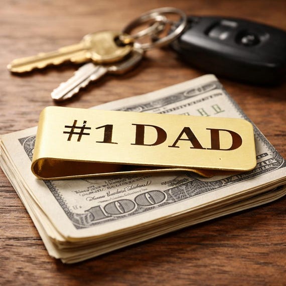 Number One Dad Money Clip