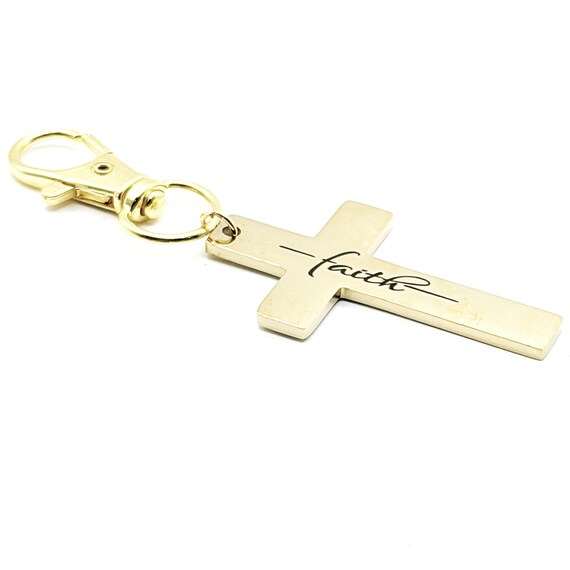 Faith Gold-Plated Cross Clip On Charm